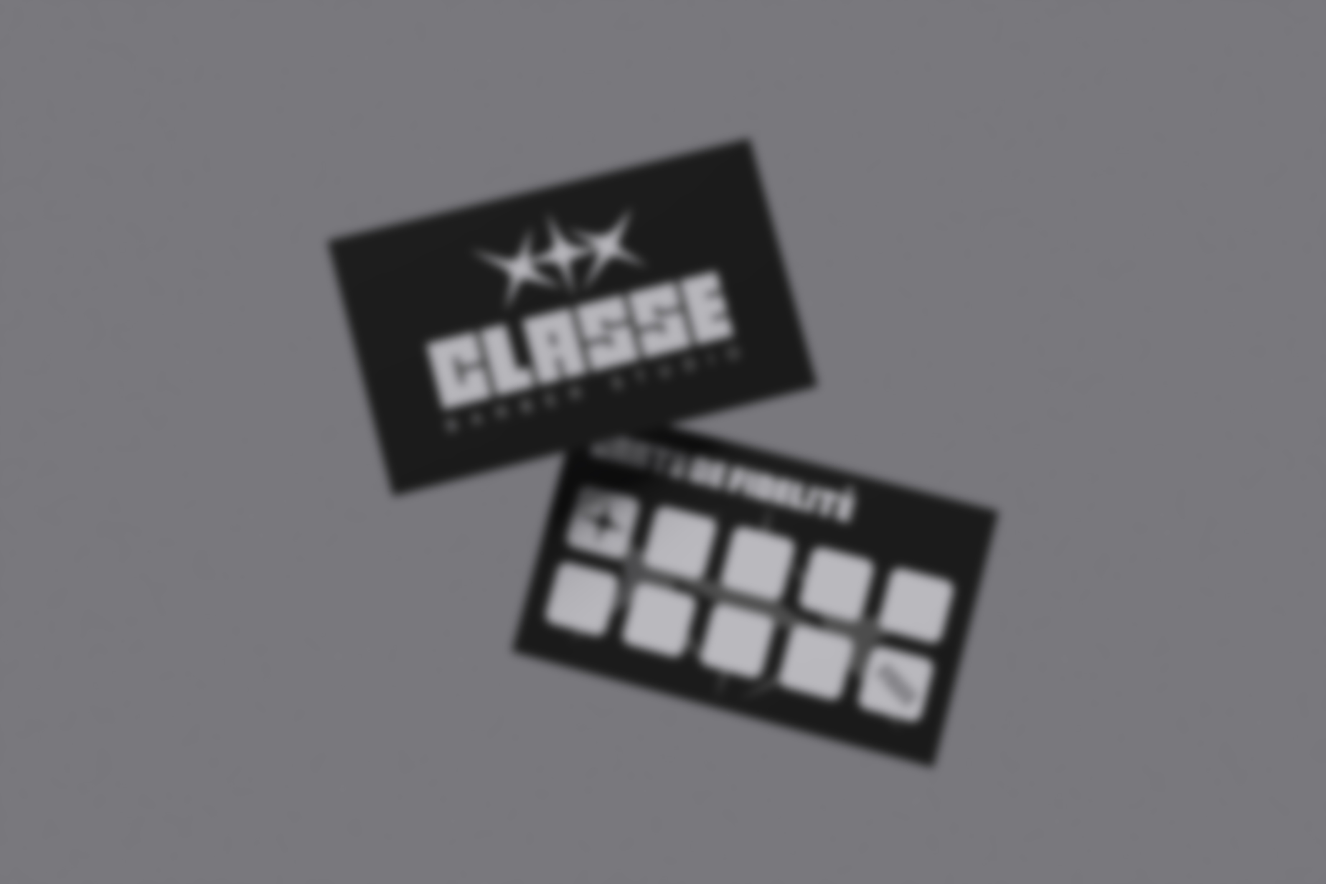 Cartes de fidélité personnalisées — Classe Barber Studio